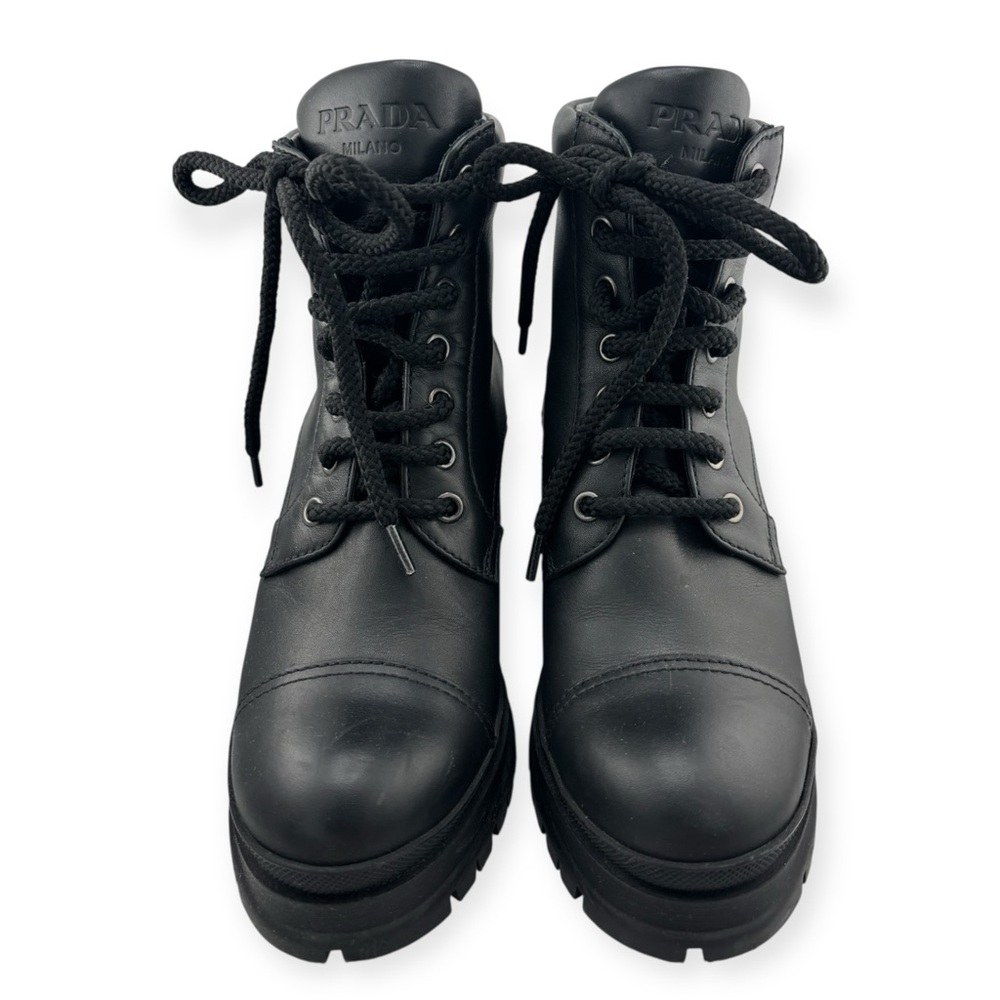 Prada Lug Soles Combat Boots - Picture 2 of 5